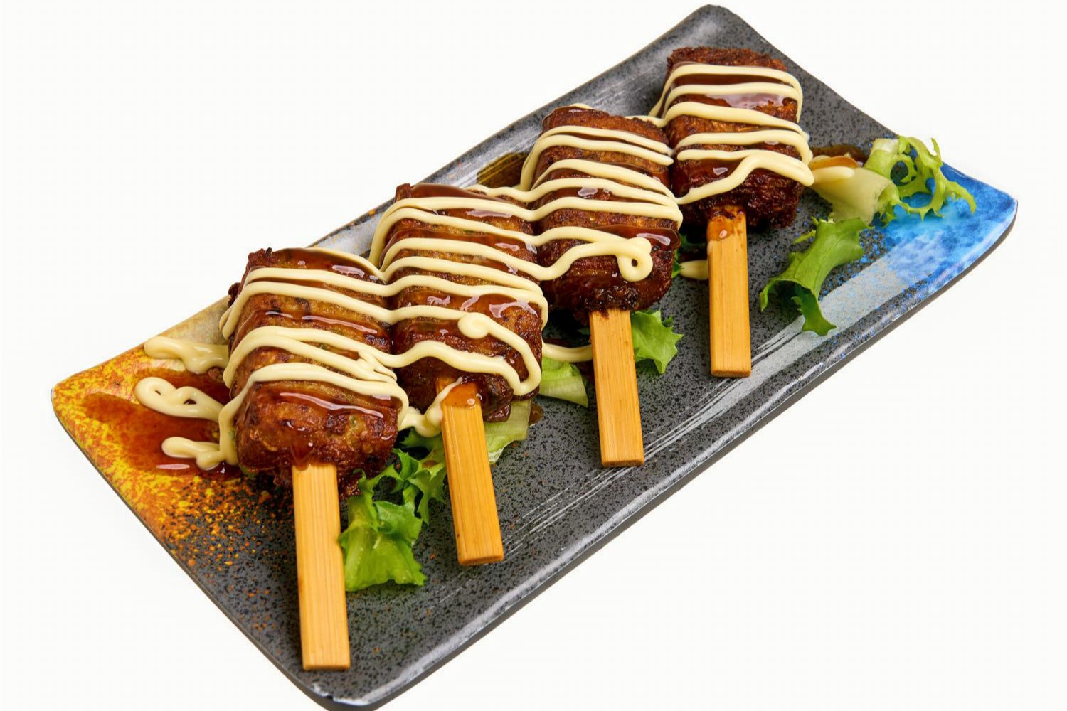Brochetas okonomiyaki x4